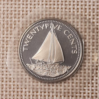 Bahamas 25 Cents 1974 KM-63.1 Proof