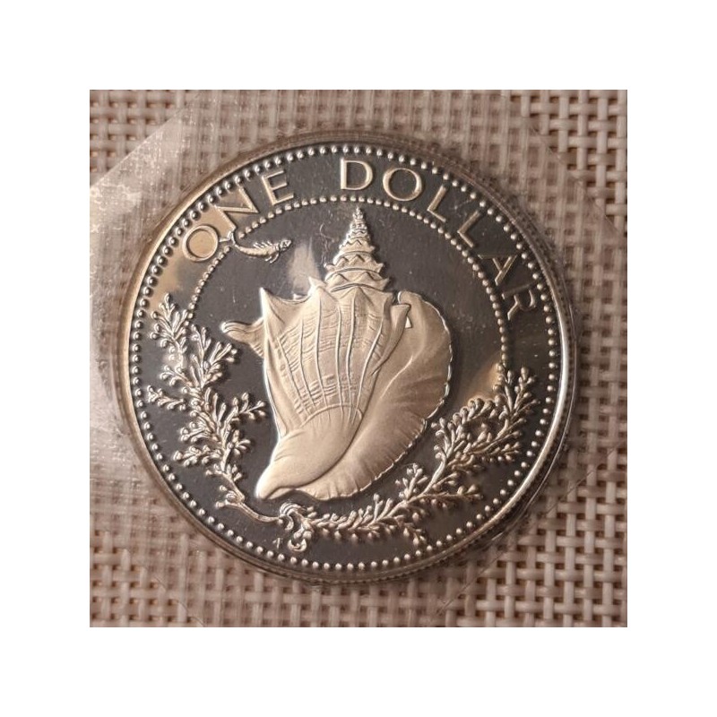 Bahamas 1 Dollar 1974 KM-65a Proof