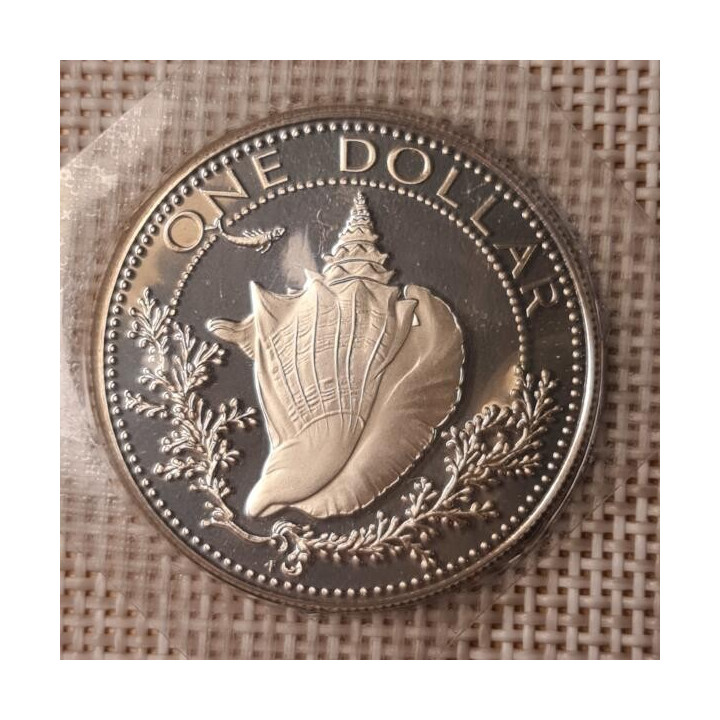 Bahamas 1 Dollar 1974 KM-65a Proof