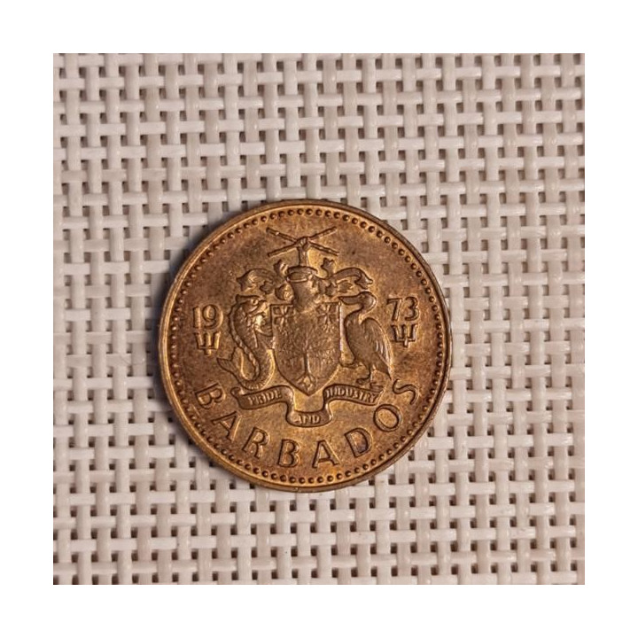 Barbados 1 Cent 1973 KM-10 VF
