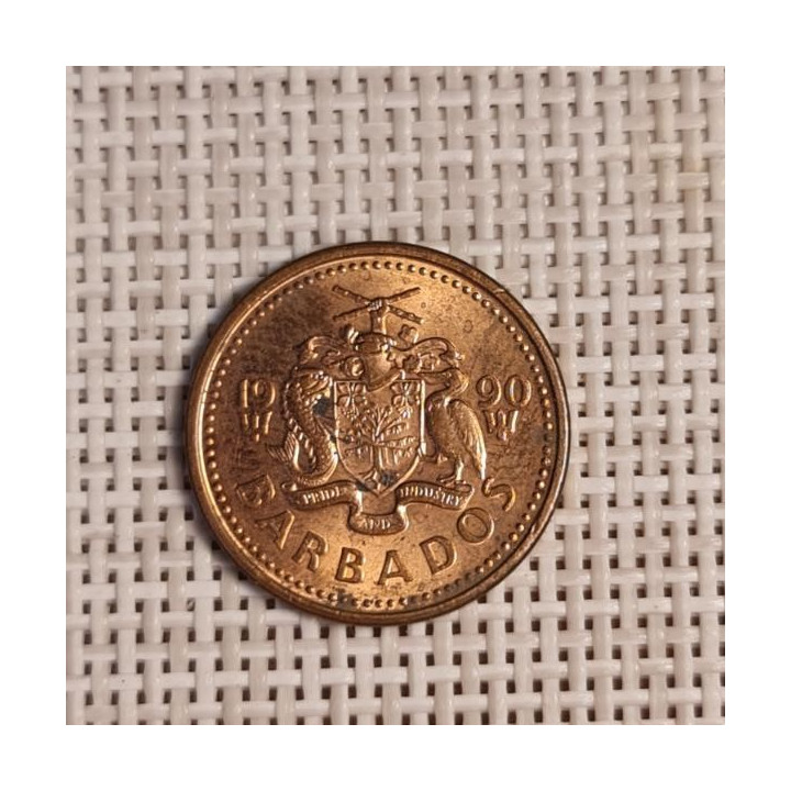 Barbados 1 Cent 1990 KM-10 VF