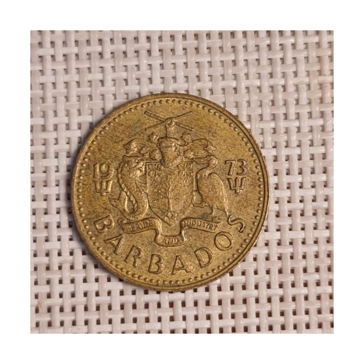Barbados 5 Cents 1973 KM-11 VF