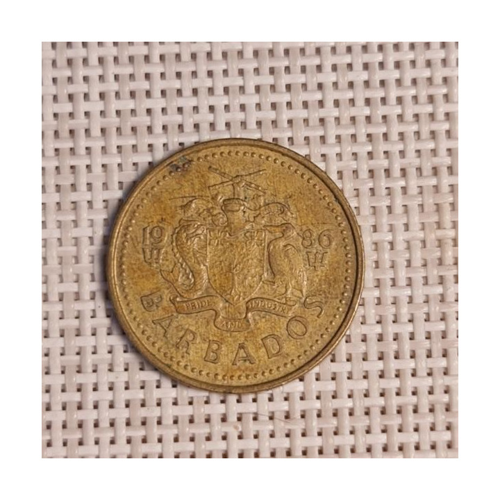 Barbados 5 Cents 1986 KM-11 VF