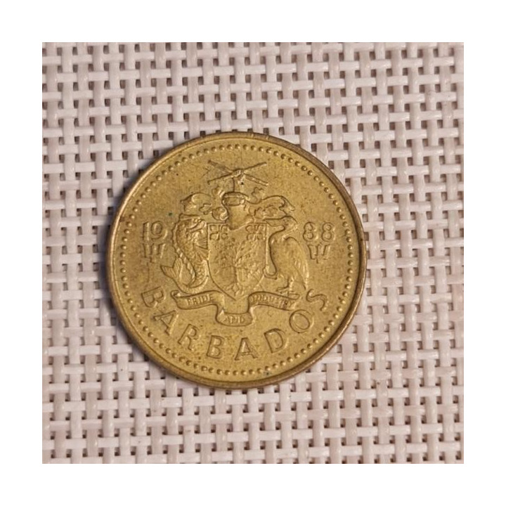 Barbados 5 Cents 1988 KM-11 VF