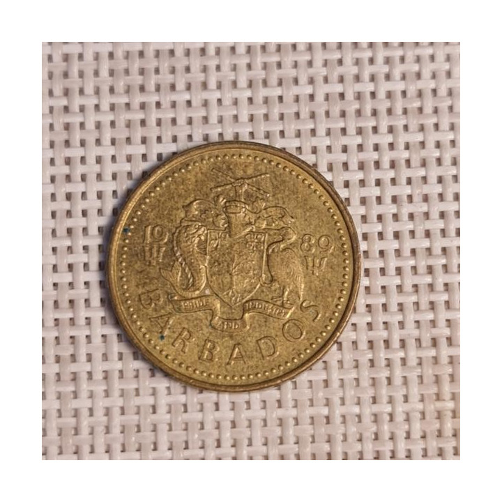 Barbados 5 Cents 1989 KM-11 VF