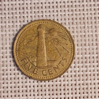 Barbados 5 Cents 2000 KM-11 VF