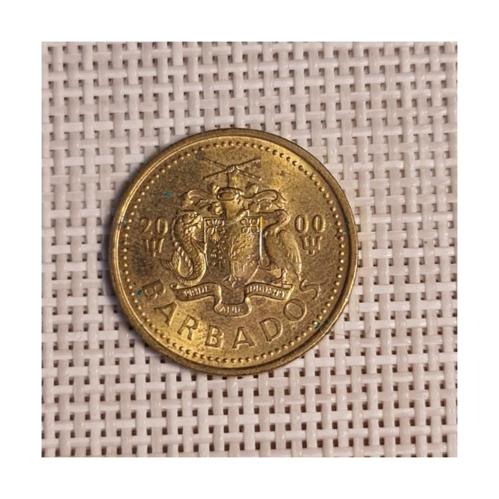 Barbados 5 Cents 2000 KM-11 VF
