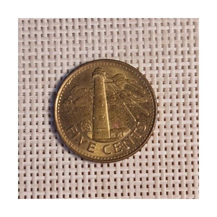 Barbados 5 Cents 2008 KM-11a VF