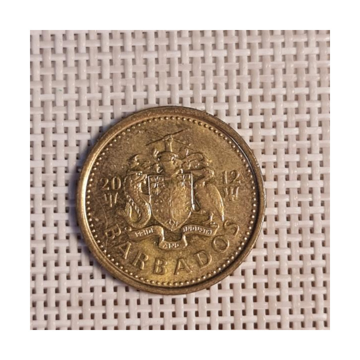 Barbados 5 Cents 2012 KM-11a VF
