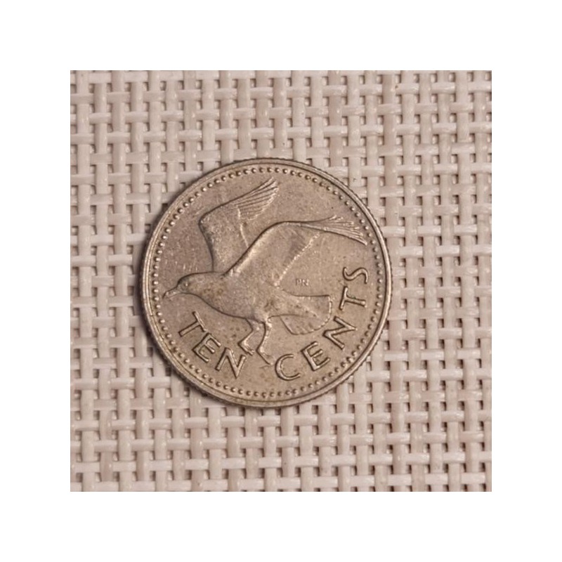 Barbados 10 Cents 1973 KM-12 VF
