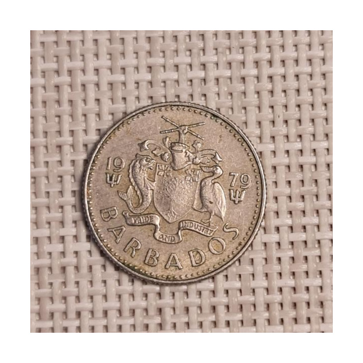 Barbados 10 Cents 1979 KM-12 VF