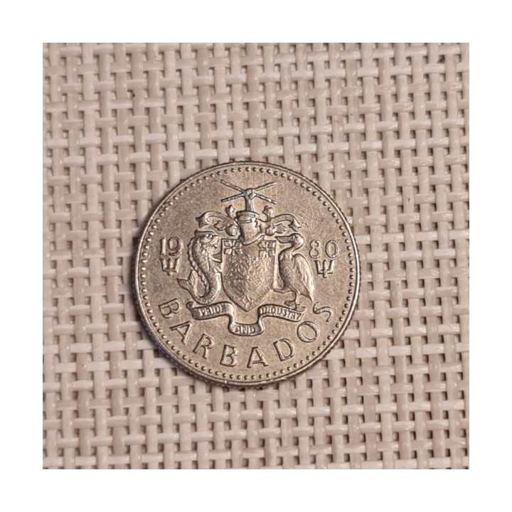 Barbados 10 Cents 1980 KM-12 VF