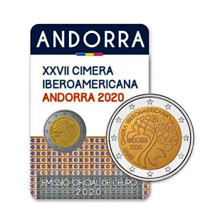 Andorra 2 Euro 2020 "Ibero American" BU (Coin Card)