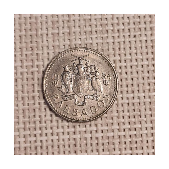 Barbados 10 Cents 1984 KM-12 VF
