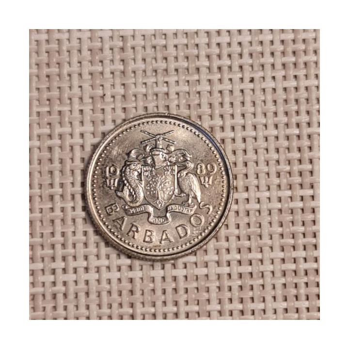 Barbados 10 Cents 1989 KM-12 VF