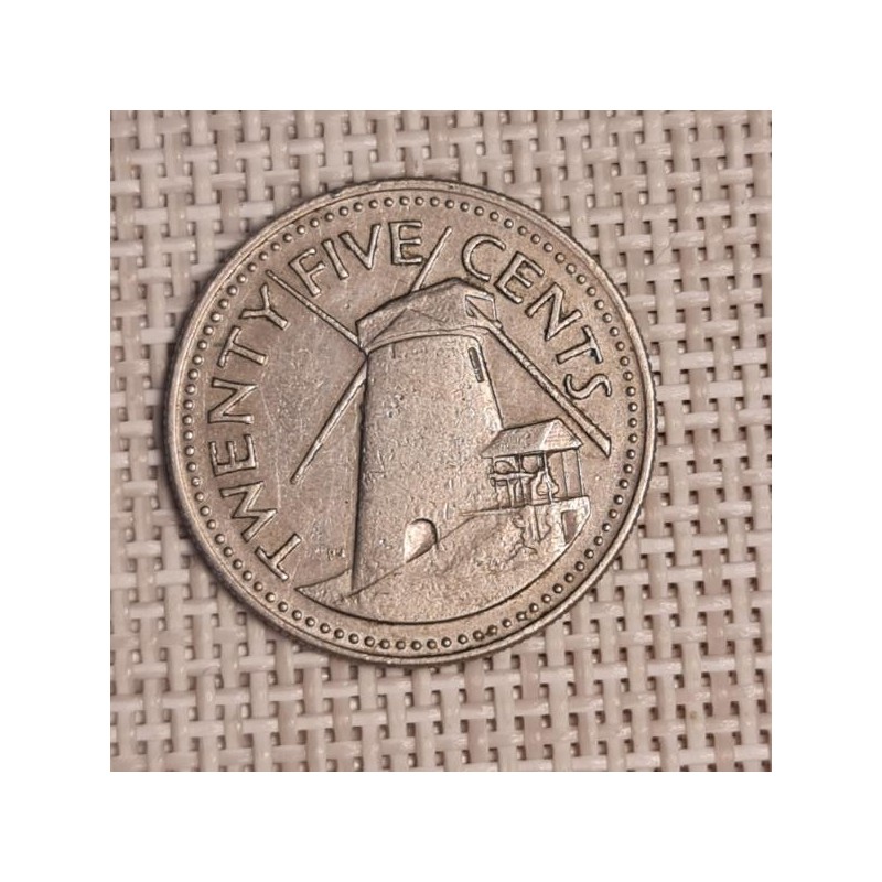 Barbados 25 Cents 1981 KM-13 VF