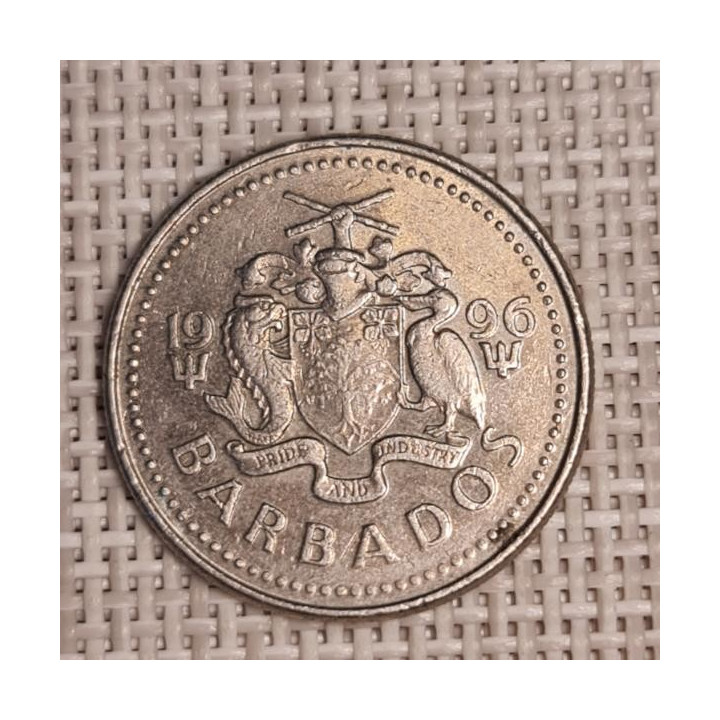 Barbados 25 Cents 1996 KM-13 VF