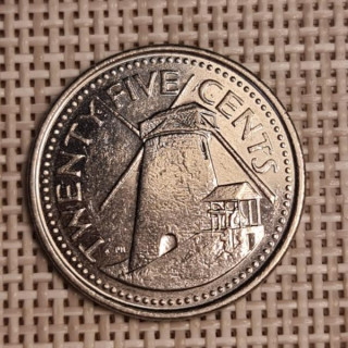 Barbados 25 Cents 2008 KM-13a VF