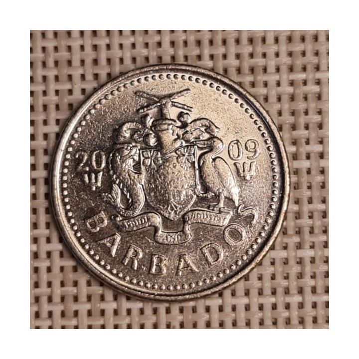 Barbados 25 Cents 2009 KM-13a VF