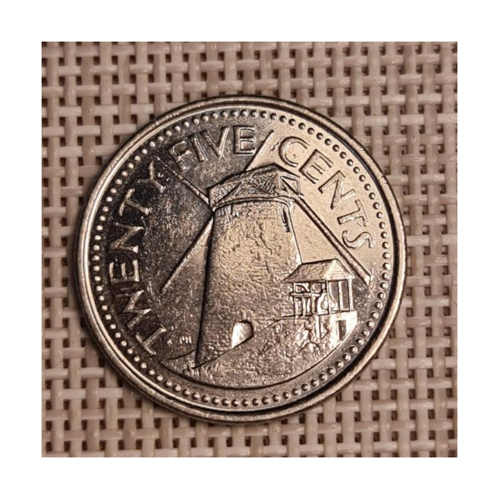 Barbados 25 Cents 2011 KM-13a VF