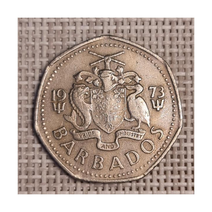 Barbados 1 Dollar 1973 KM-14.1 VF