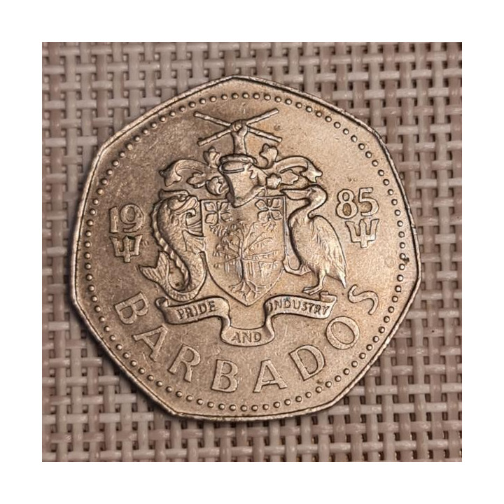 Barbados 1 Dollar 1985 KM-14.1 VF