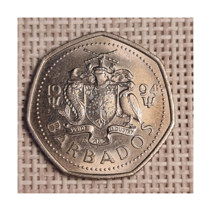 Barbados 1 Dollar 1994 KM-14.2 VF