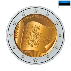 Estonia 2 Euro 2022 "Estonian Literati" BU (Coin Card)