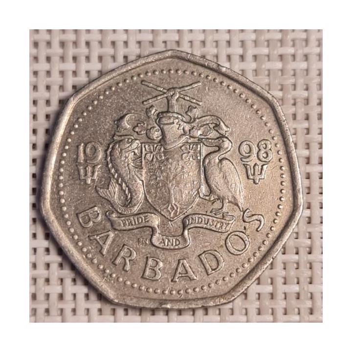 Barbados 1 Dollar 1998 KM-14.2 VF