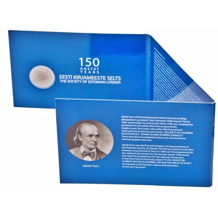 Estonia 2 Euro 2022 "Estonian Literati" BU (Coin Card)