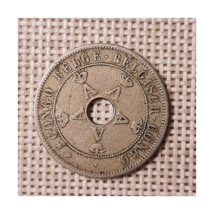 Belgian Congo 20 Centimes 1911 KM-19 VF