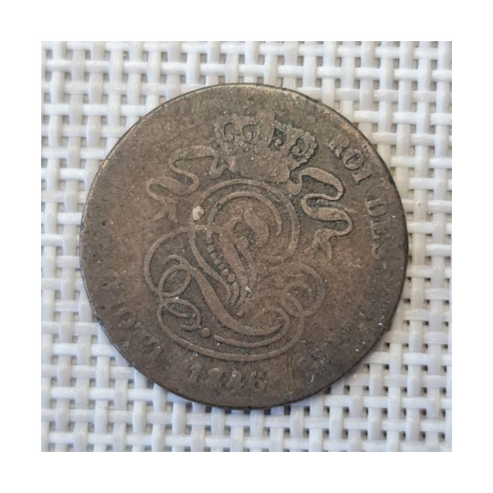 Belgium 2 Centimes 1846 KM-4 F