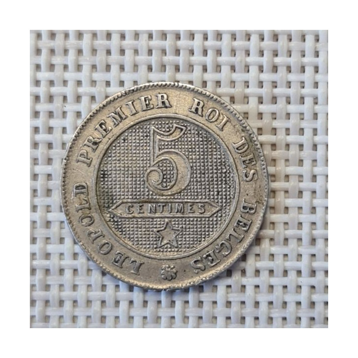 Belgium 5 Centimes 1862 KM-21 VF