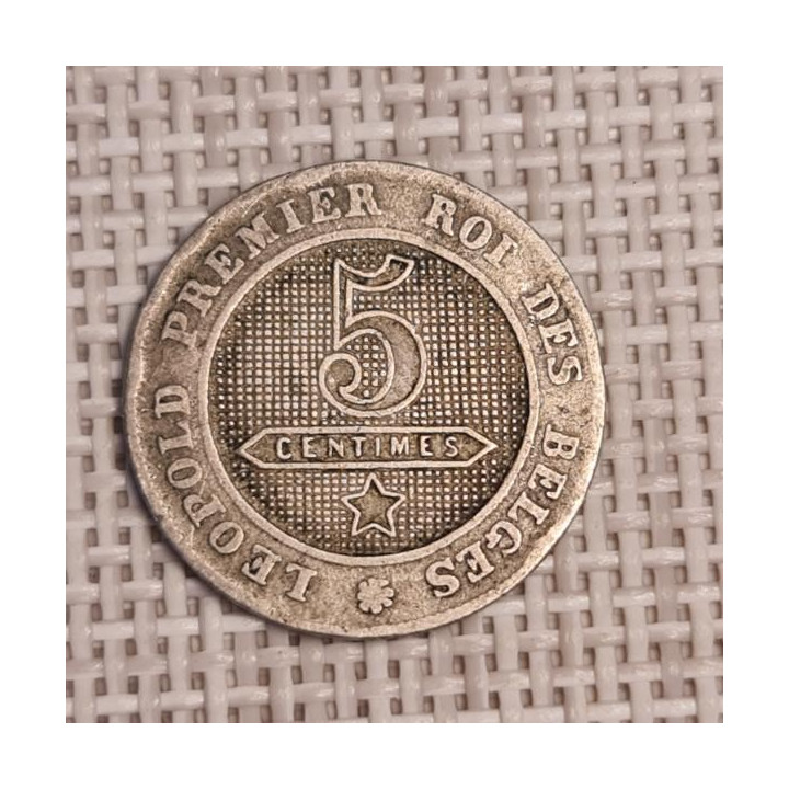 Belgium 5 Centimes 1863 KM-21 F
