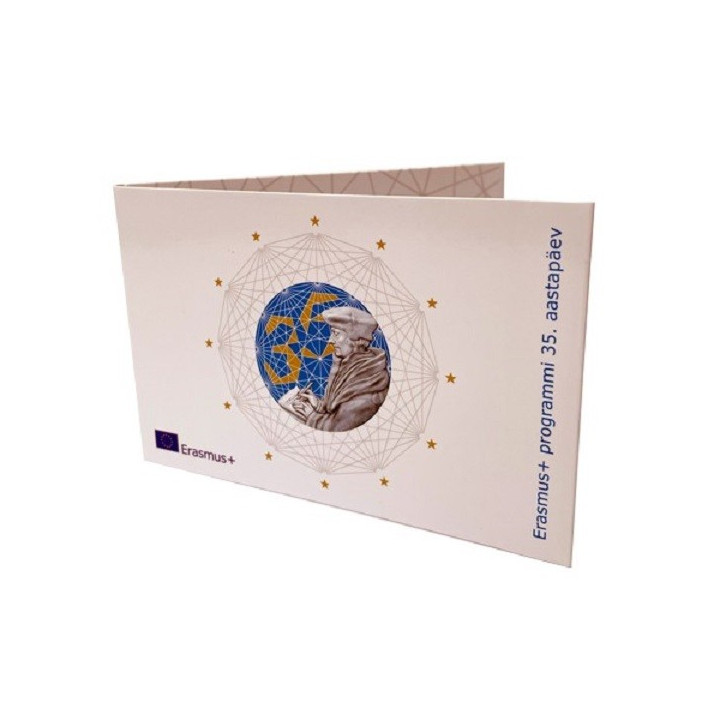 Estonia 2 Euro 2022 "Erasmus (ERA)" BU (Coin Card)