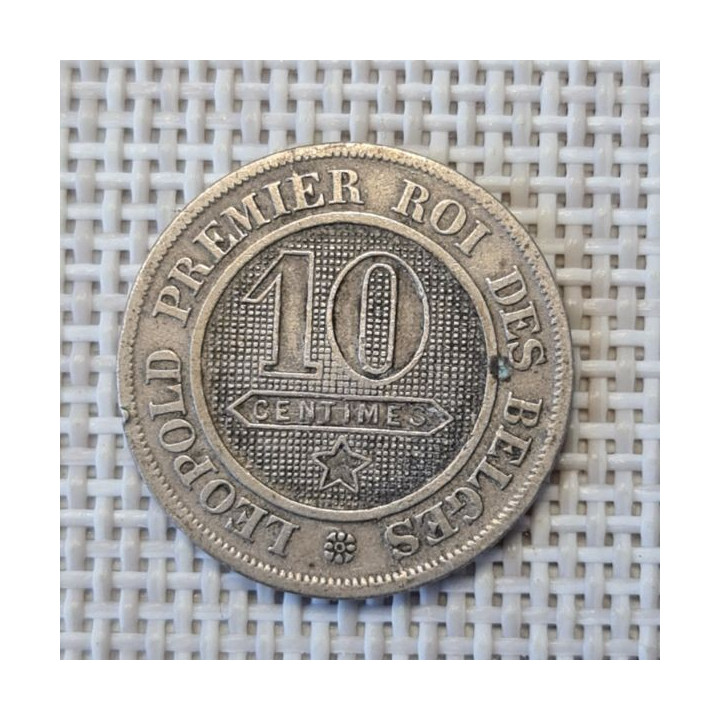 Belgium 10 Centimes 1862 KM-22 VF
