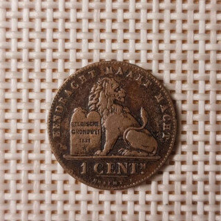 Belgium 1 Centime 1894 KM-34 VF