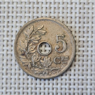 Belgium 5 Centimes 1904 KM-54 VF