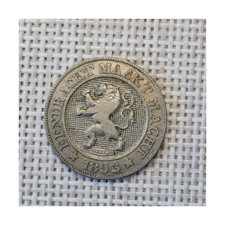 Belgium 10 Centimes 1895 KM-43 VF