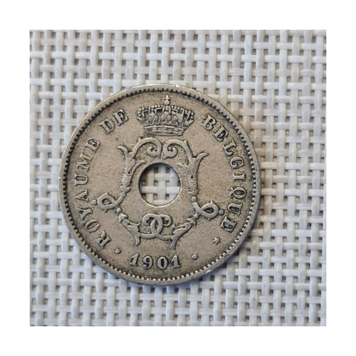 Belgium 10 Centimes 1901 KM-48 VF