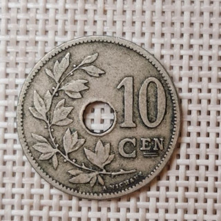 Belgium 10 Centimes 1903 KM-49 VF