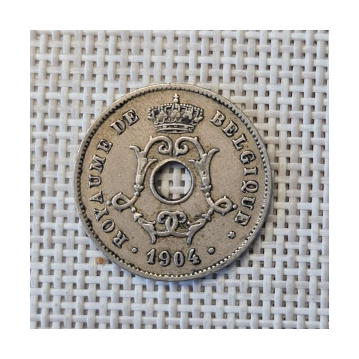 Belgium 10 Centimes 1904 KM-52 VF