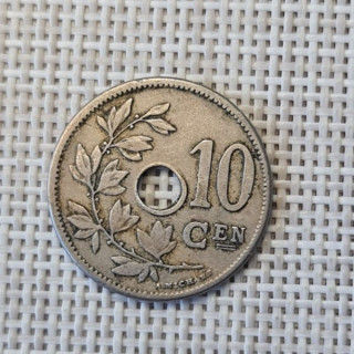 Belgium 10 Centimes 1905 KM-53 VF