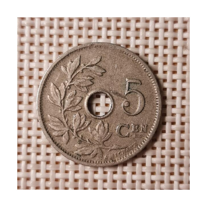 Belgium 5 Centimes 1910 KM-67 VF