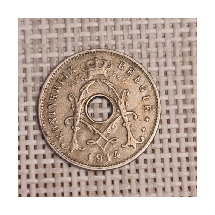 Belgium 5 Centimes 1914 KM-67 VF