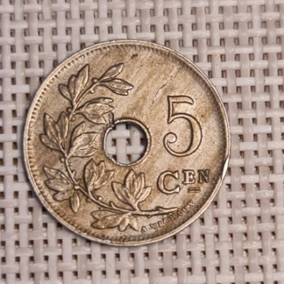 Belgium 5 Centimes 1927 KM-67 VF