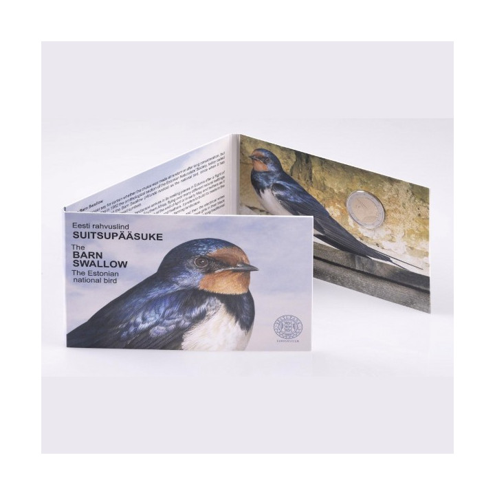 Estonia 2 Euro 2023 "Barn Swallow" BU (Coin Card)