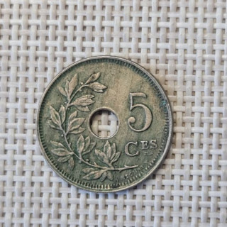Belgium 5 Centimes 1925 KM-66 VF