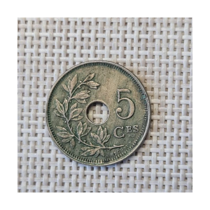 Belgium 5 Centimes 1925 KM-66 VF