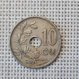 Belgium 10 Centimes 1920 KM-85 VF